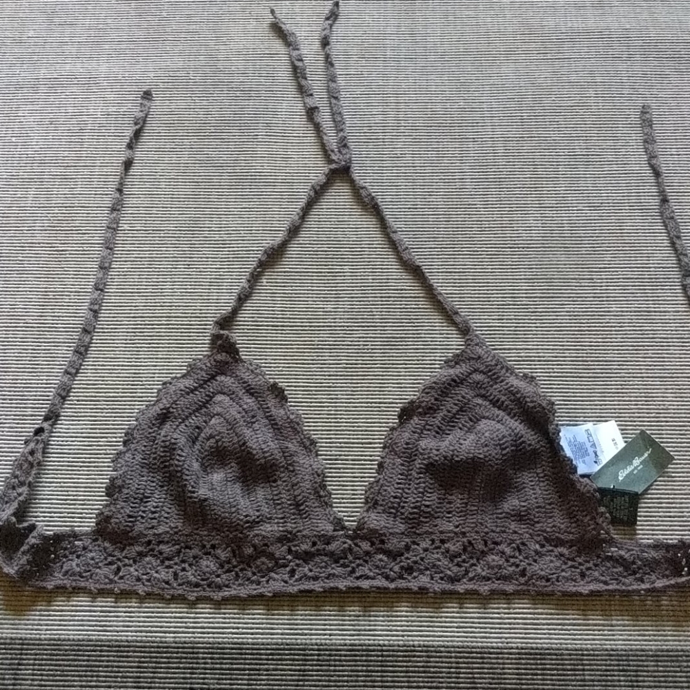 Crochet boho bikini top